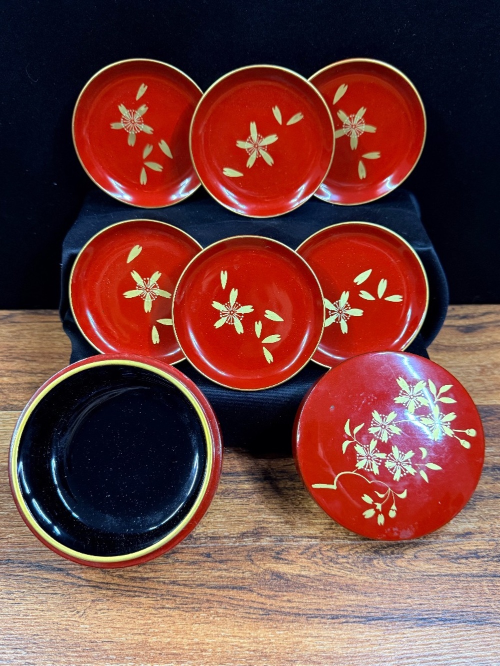 Japanese Lacquer Coaster Set